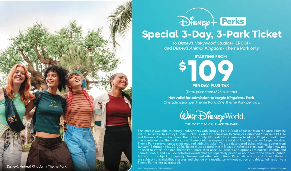 Walt Disney World 2026 Spring Ticket Offer